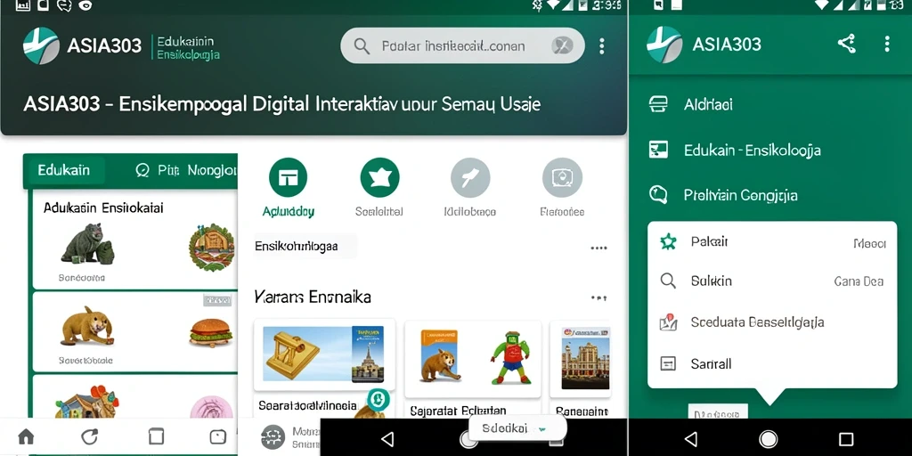 Tampilan antarmuka ASIA303 yang bersih dan informatif.