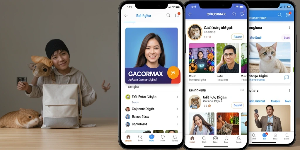 Antarmuka GACORMAX menampilkan alat edit foto yang lengkap dan modern.