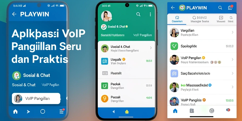Antarmuka ringkas PLAYWIN untuk VoIP Panggilan.