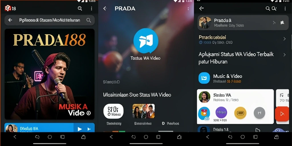 Tampilan antarmuka aplikasi PRADA188 yang menarik dan mudah digunakan.