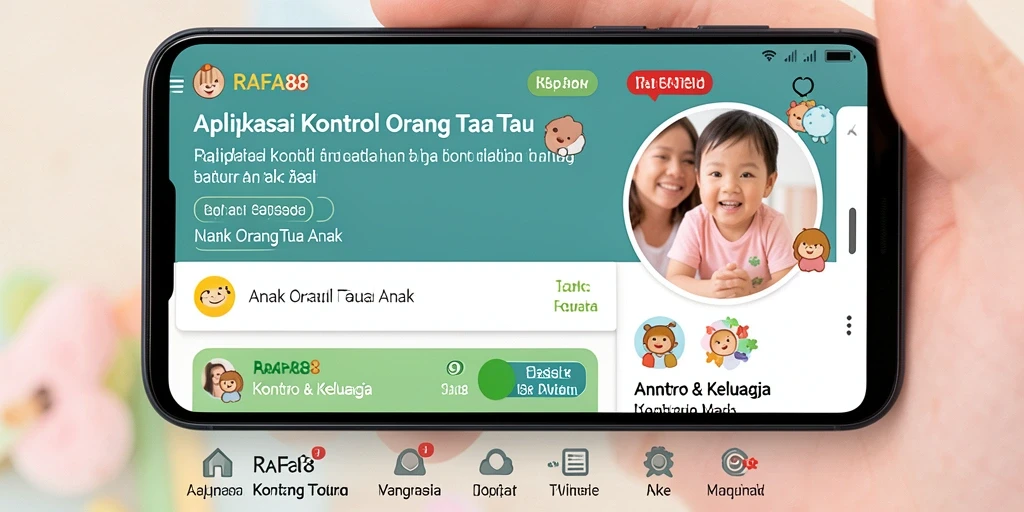 Antarmuka RAFA88 yang ramah pengguna dengan fitur Kontrol Orang Tua.