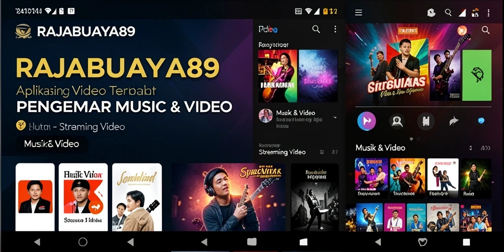Tampilan antarmuka utama RAJABUAYA89 untuk Streaming Video yang modern dan intuitif.