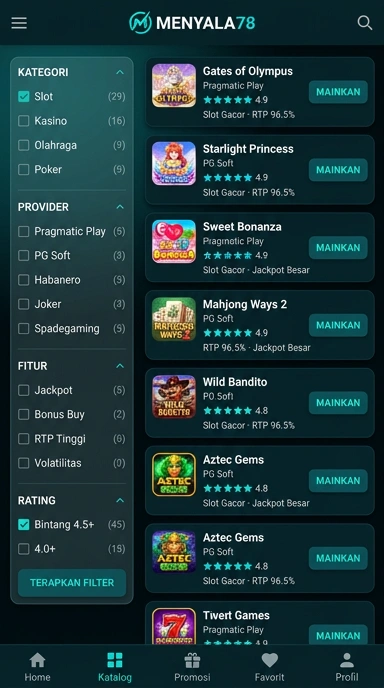 Akses Mudah Aplikasi Populer di menyala78 — Katalog Terbaik Indonesia
